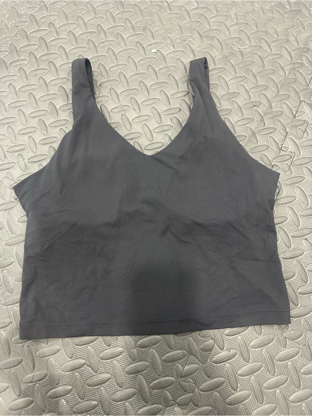 Women's Black Seamless Crop Bralette athleta size m